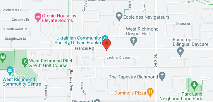 map of 5320 FRANCIS ROAD